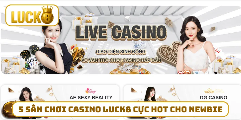 5 sân chơi Casino LUCK8 cực hot cho newbie